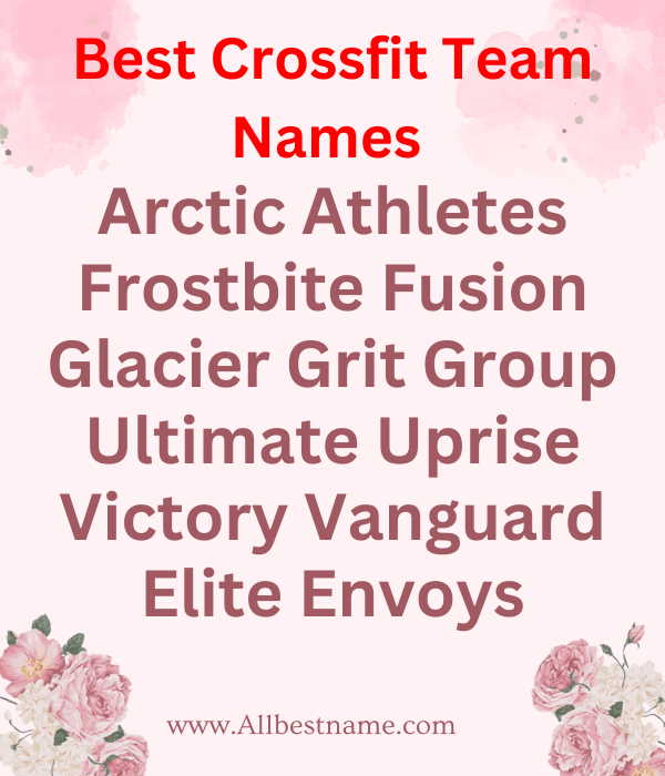 Best CrossFit Team Names 